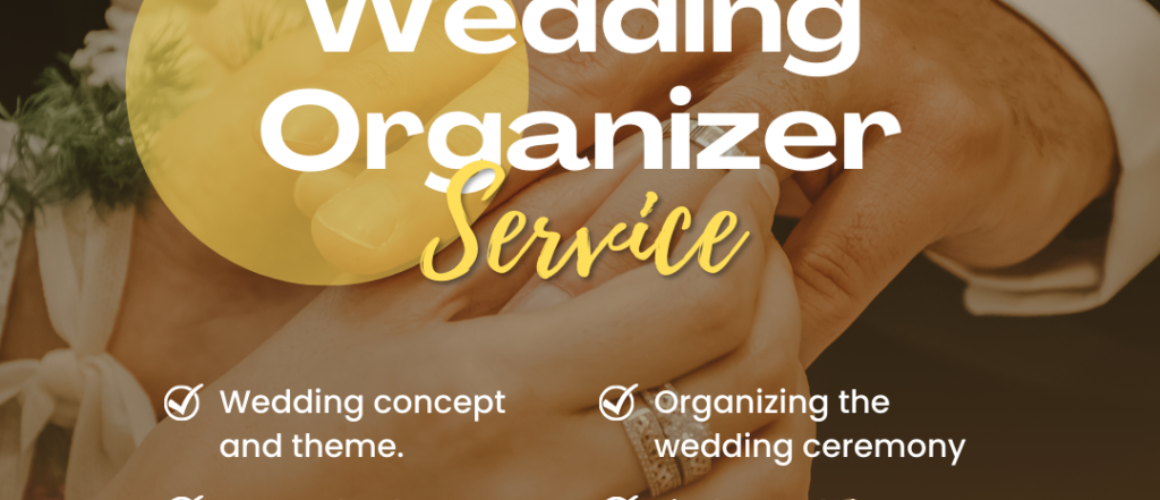 Orange White Simple Wedding Organizer Service Instagram Post