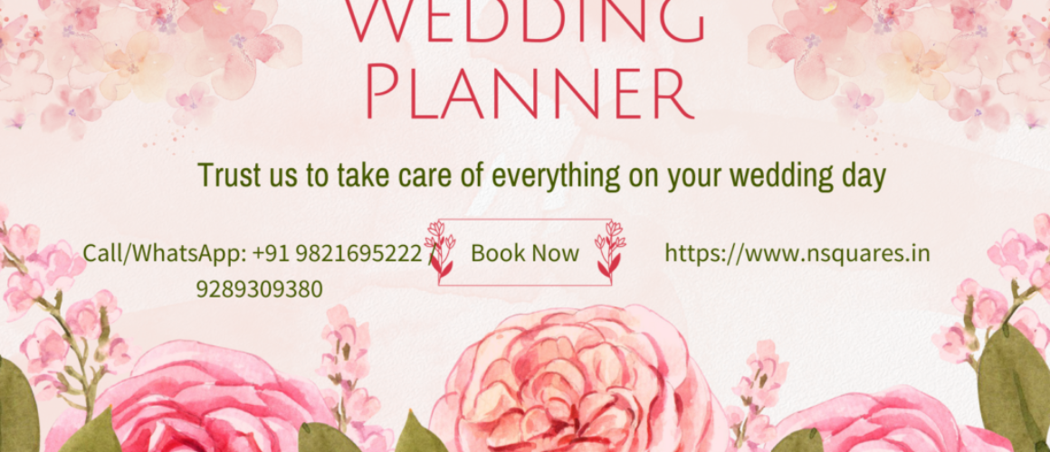 Pink And Green Watercolor Wedding Planner Facebook Cover