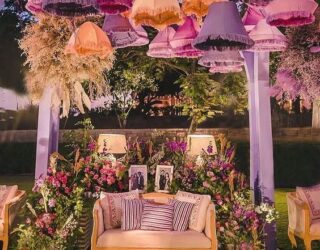 Lavender low budget wedding stage decoration_0_1200